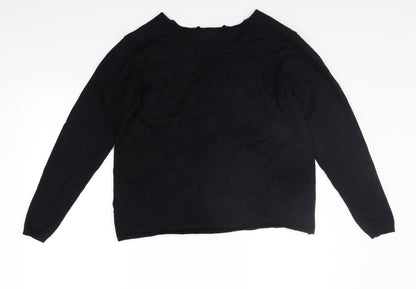 ble Womens Black   Cardigan Jumper Size M