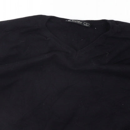 Preloved TRUTEX Womens Black   Pullover Jumper Size M - Detail