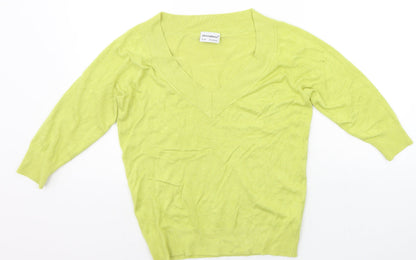 Additional front view of Atmosphere women’s yellow jumper, size UK 16