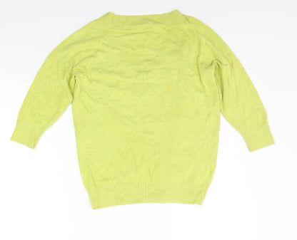 Back view of Atmosphere women’s yellow jumper, size UK 16