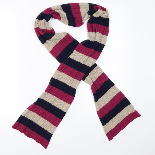 Preworn Womens Purple Striped   Scarf