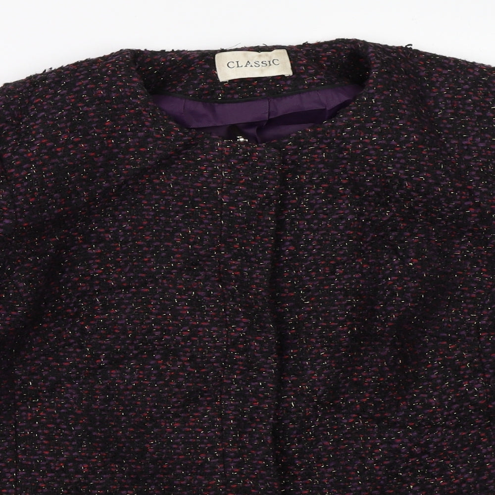 Marks and Spencer Womens Black   Overcoat Coat Size 12