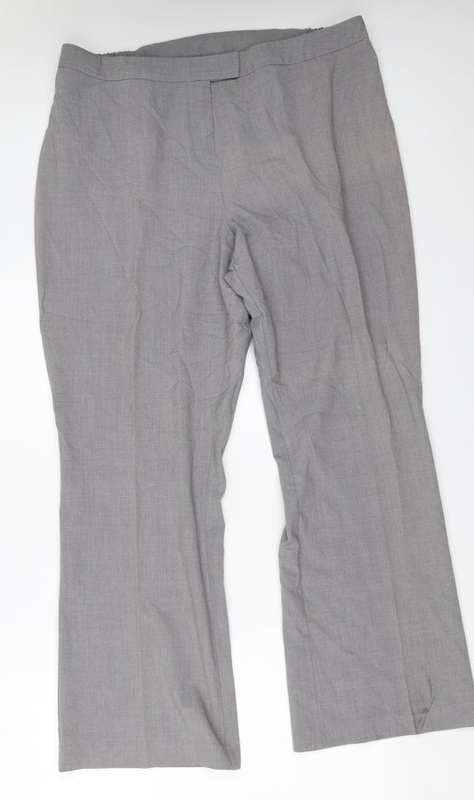 Agenda Womens Grey   Trousers  Size 20 L30 in