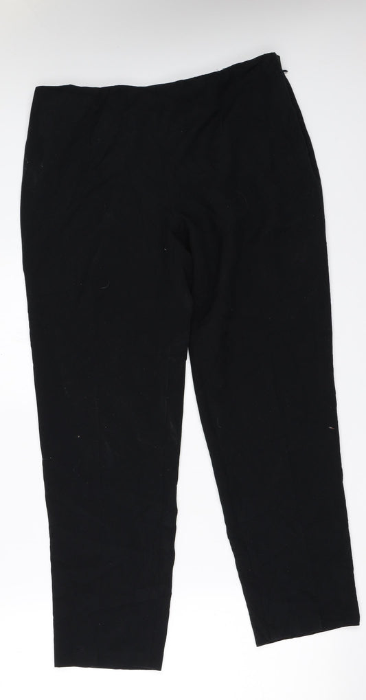 Marks and Spencer Womens Black   Trousers  Size 14 L28.5 in