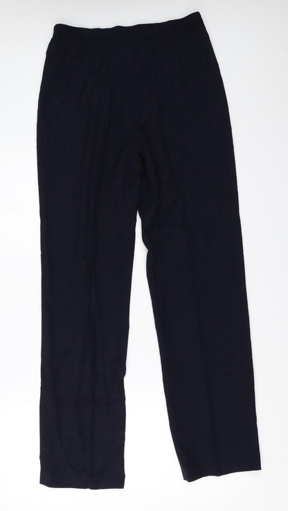 Back view of Paul Seperates women’s blue trousers, size UK 12, 31-inch leg
