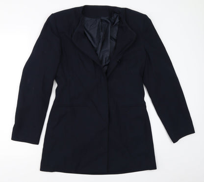 Richards Womens Blue   Overcoat Coat Size 12