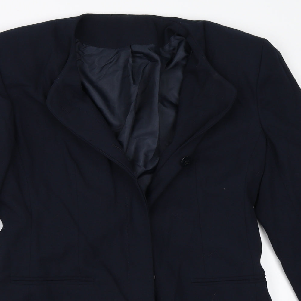 Richards Womens Blue   Overcoat Coat Size 12