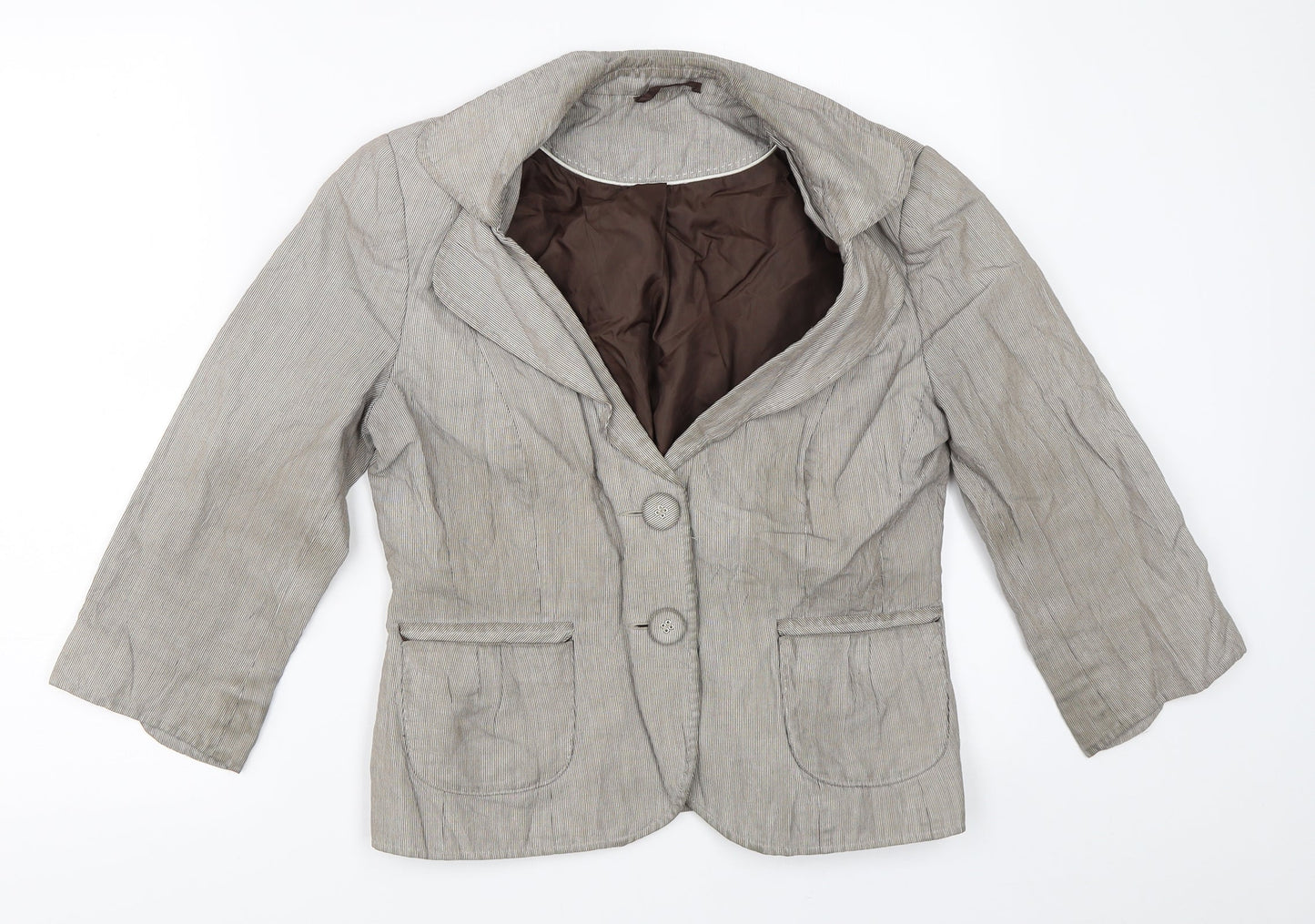 BHS Womens Brown   Jacket Blazer Size 10