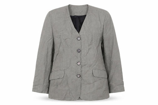 Preworn Womens Grey   Jacket Blazer Size 14