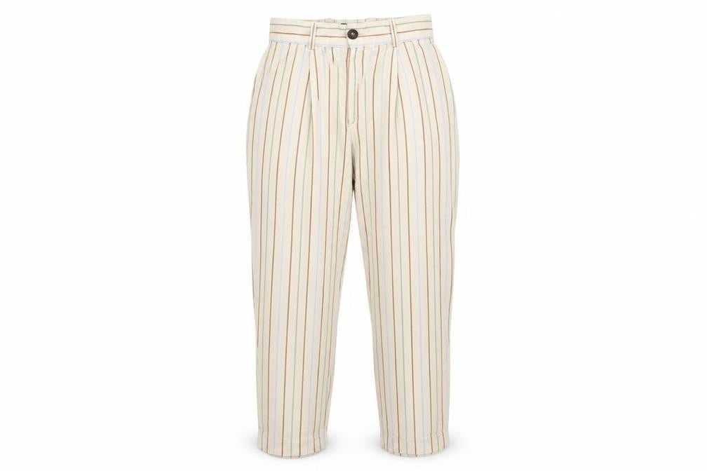 Marks & Spencer Womens Multicoloured Striped  Trousers  Size 8 L21 in