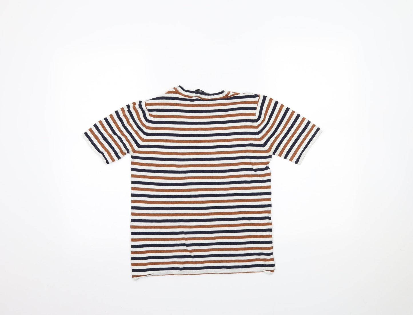 Dorothy Perkins Womens Multicoloured Striped  Basic T-Shirt Size 8