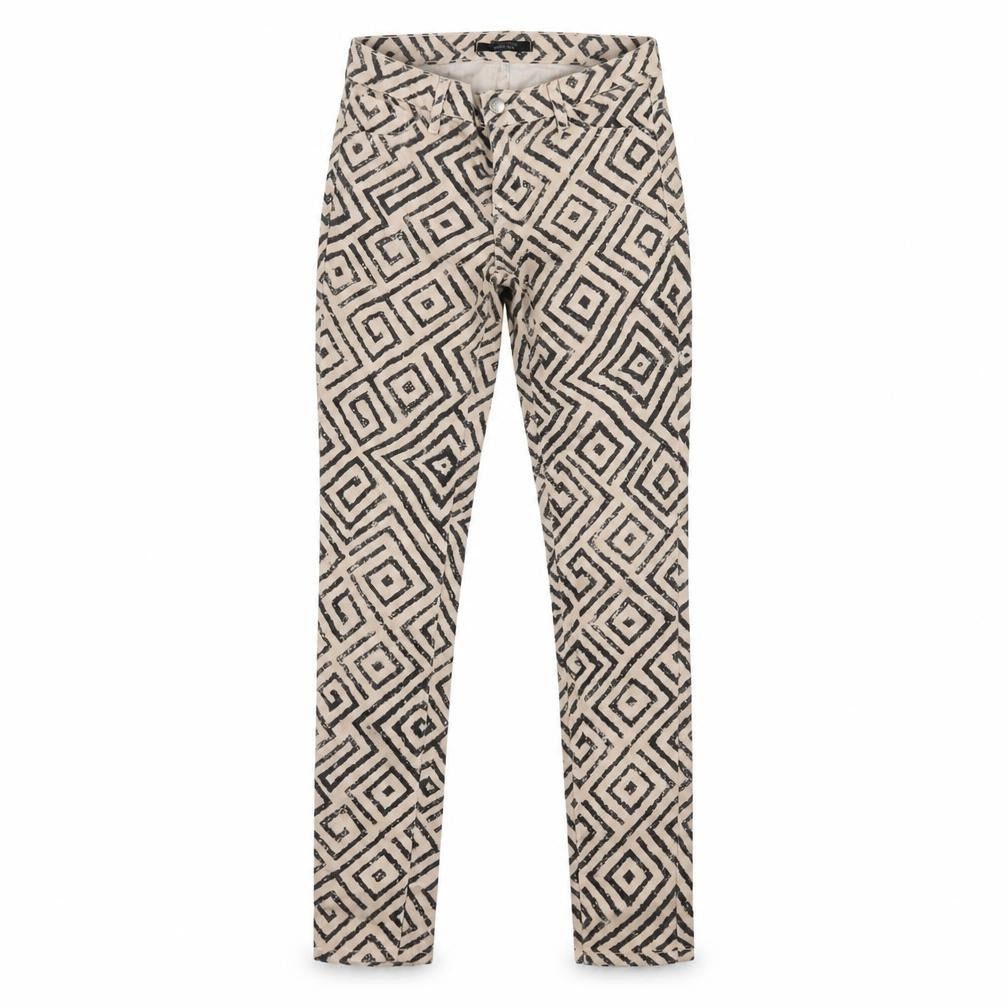 kancan jeans Womens Beige Geometric  Skinny Jeans Size M L27 in