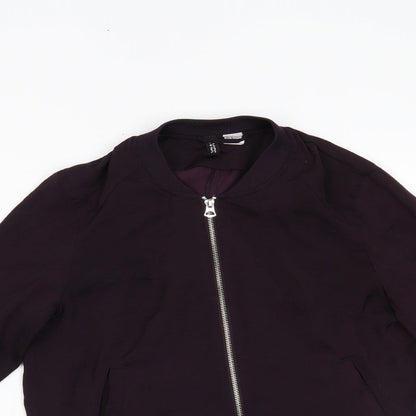 H&M Womens Purple   Jacket  Size 6