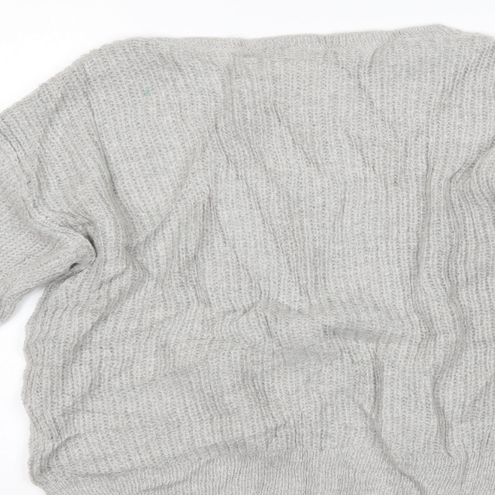 H&M Womens Grey   Henley Jumper Size XS