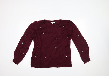 RJR.John Rocha Womens Purple   Pullover Jumper Size 12