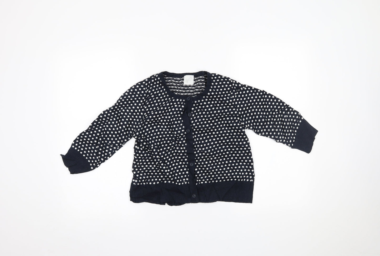 g:21 Womens Blue Polka Dot  Cardigan Jumper Size 8