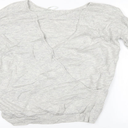Next Womens Grey   Basic Blouse Size 8