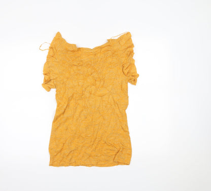 Next Womens Yellow   Basic Blouse Size 12