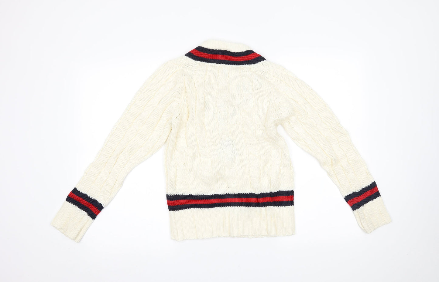 Falcon Mens Ivory   Pullover Jumper Size S