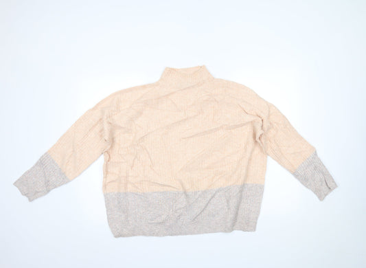 Marks and Spencer Womens Multicoloured   Henley Jumper Size M