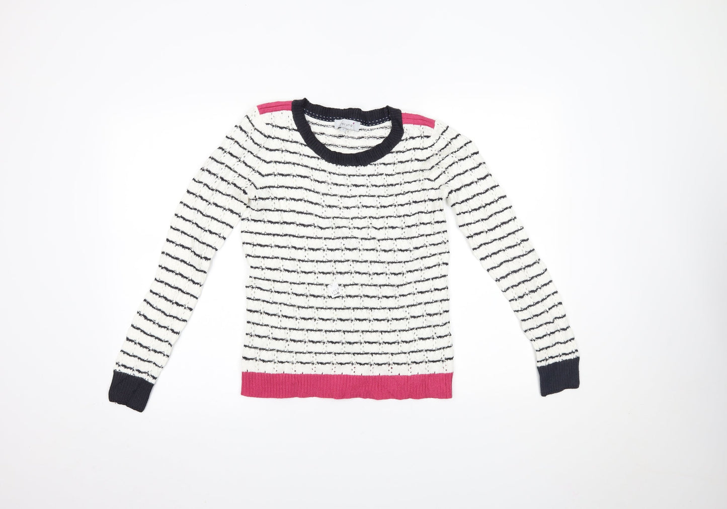 Marks and Spencer Womens Multicoloured Striped  Pullover Jumper Size 8