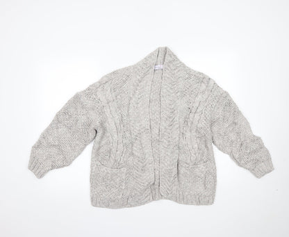 Preloved Marks and Spencer Mens Grey   Cardigan Jumper - Front