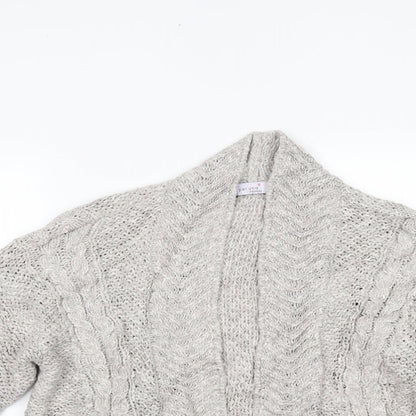 Preloved Marks and Spencer Mens Grey   Cardigan Jumper - Detail