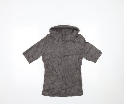 Back view of ESPRIT women’s brown basic blouse, size M