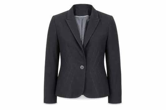 Marks & Spencer Womens Grey   Jacket Blazer Size 12  - Shoulder Pads