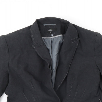Marks & Spencer Womens Grey   Jacket Blazer Size 12  - Shoulder Pads
