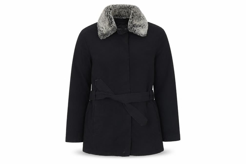 NEXT Womens Black   Rain Coat Coat Size 8