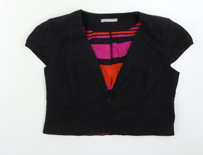Marks & Spencer Womens Black   Overcoat Blazer Size 16
