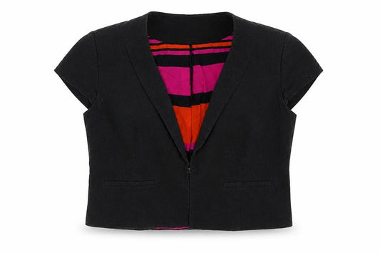 Marks & Spencer Womens Black   Overcoat Blazer Size 16