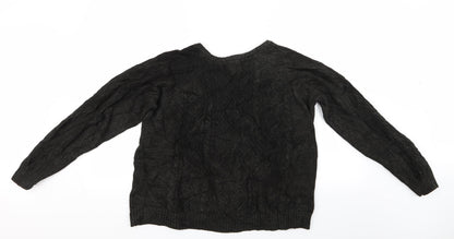 George Mens Black   Pullover Jumper Size L  - George Jumper