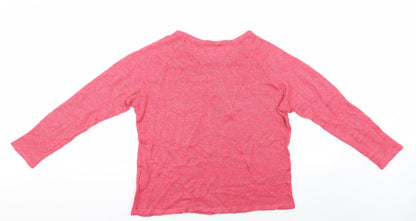 Back view of Atmosphere women’s pink jumper, size UK 14, - atmosphere, glitter sweater