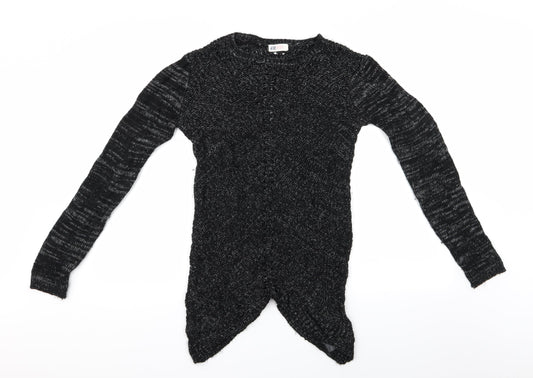 H&M Girls Black   Pullover Jumper Size 14 Years