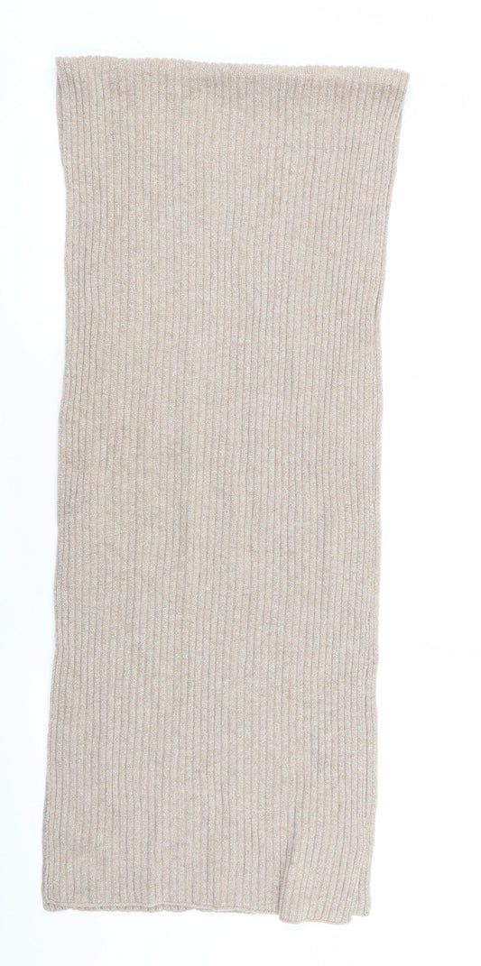 Preworn Womens Beige    Scarf   - Glittery