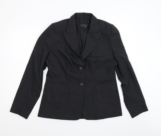 Monaco Womens Grey   Jacket Suit Jacket Size 16