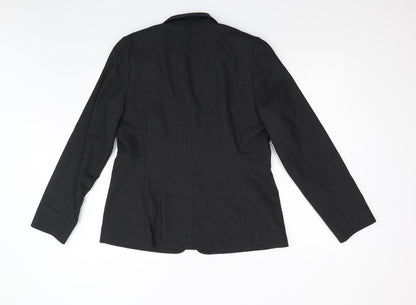 Preloved Monaco Womens Grey   Jacket Suit Jacket Size 16 - Back