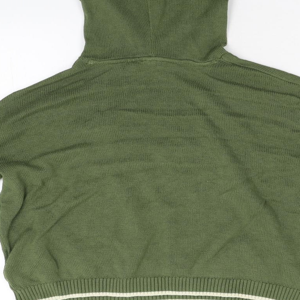 H&M Womens Green  Knit Pullover Jumper Size M
