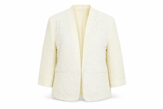 Bonmarché Womens Yellow Floral  Jacket Blazer Size 14
