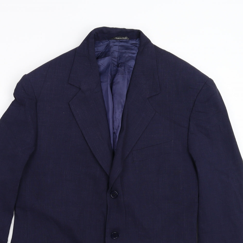 Principe Mens Blue   Jacket Suit Jacket Size 40