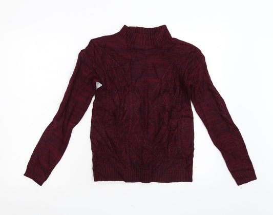 Matalan Womens Red  Knit Pullover Jumper Size S