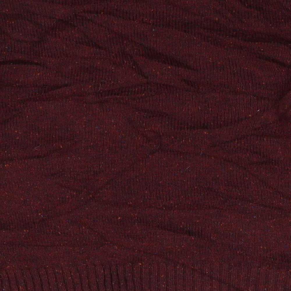 George Mens Red  Knit Pullover Jumper Size S