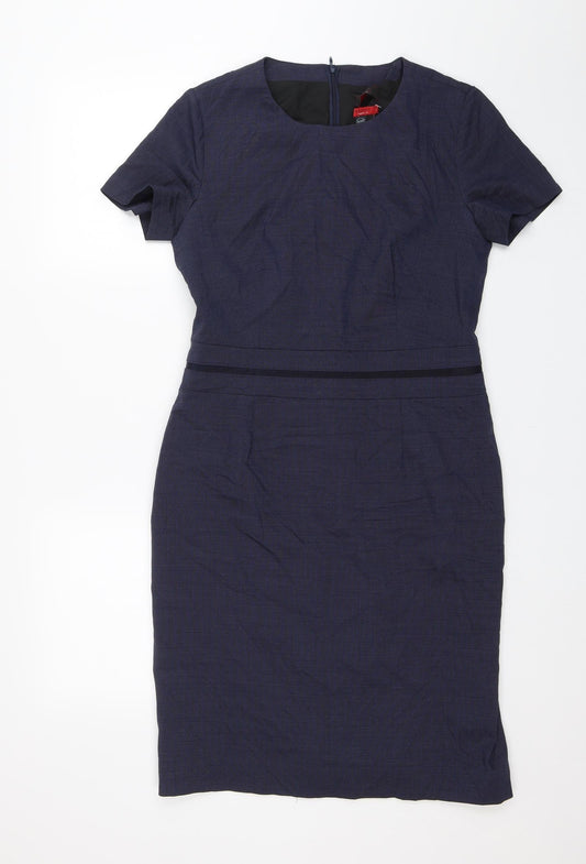 Grieff Womens Blue   Pencil Dress  Size 12