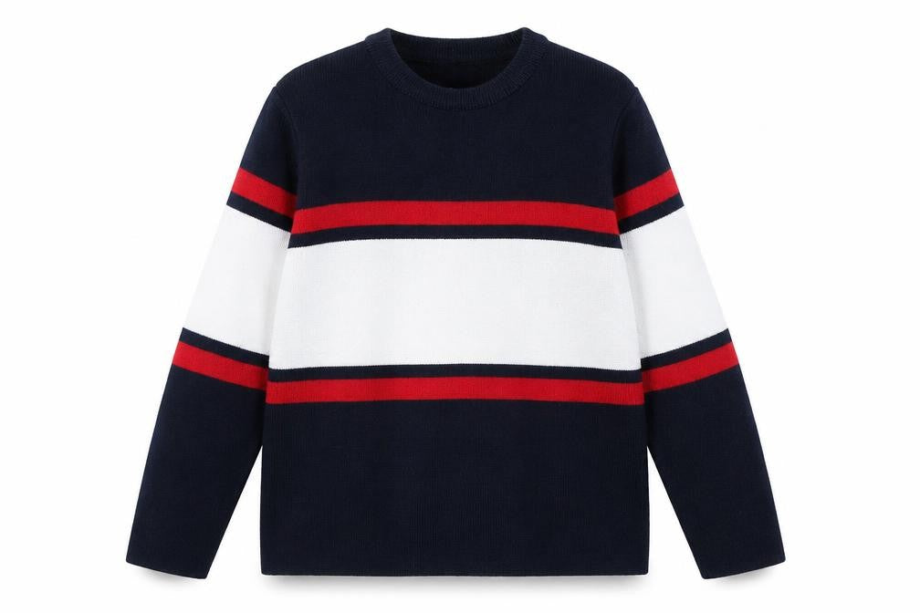 Primark Girls Blue Striped  Pullover Jumper Size 9-10 Years