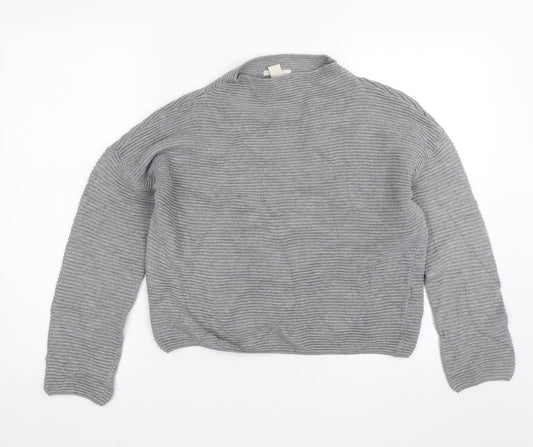H&M Womens Grey   Pullover Jumper Size XS