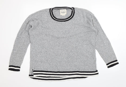 Archy & Co. Womens Grey   Pullover Jumper Size L