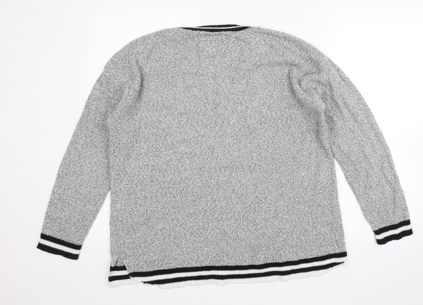 Archy & Co. Womens Grey   Pullover Jumper Size L