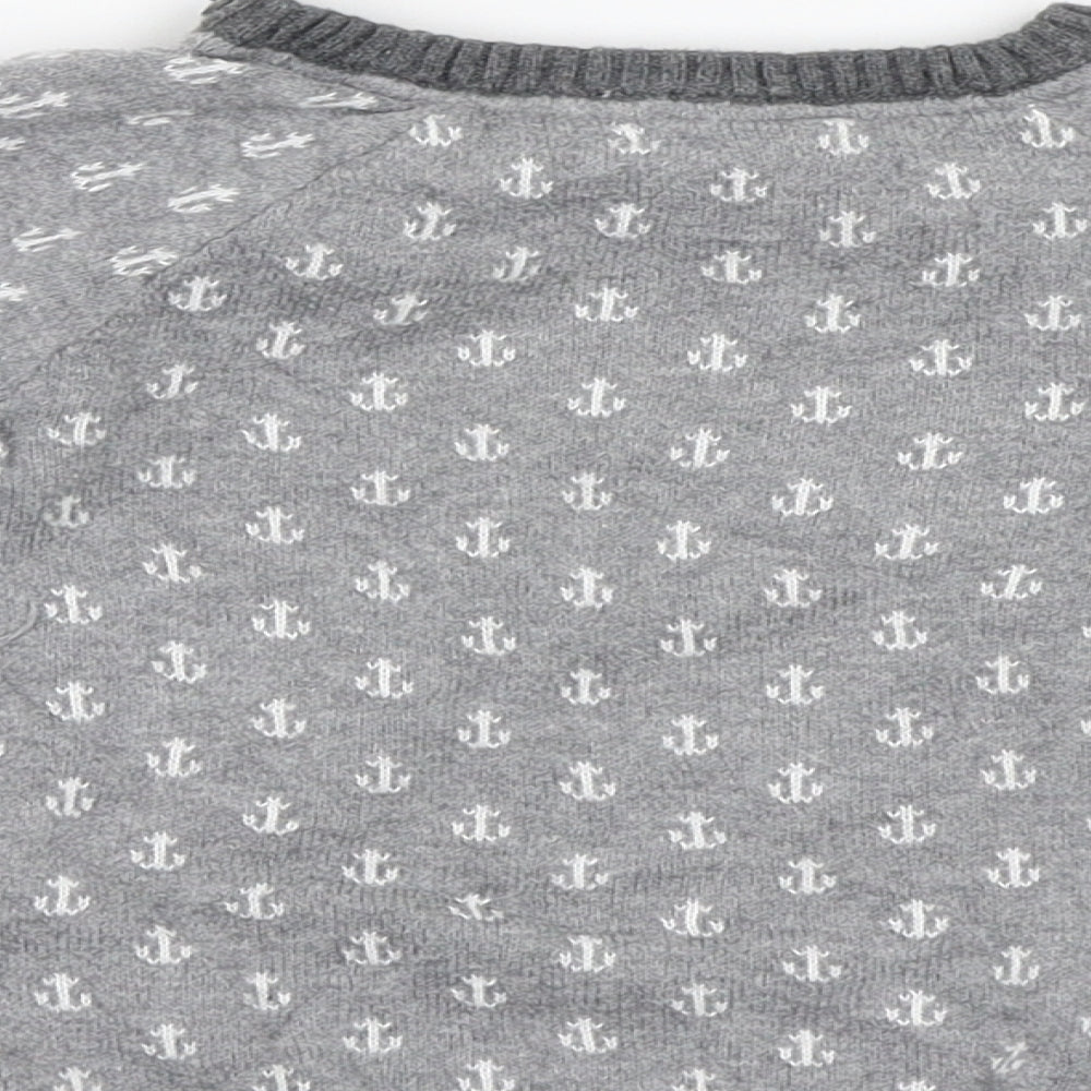 H&M Baby Grey Geometric  Pullover Jumper Size 12-18 Months  - Anchor Print